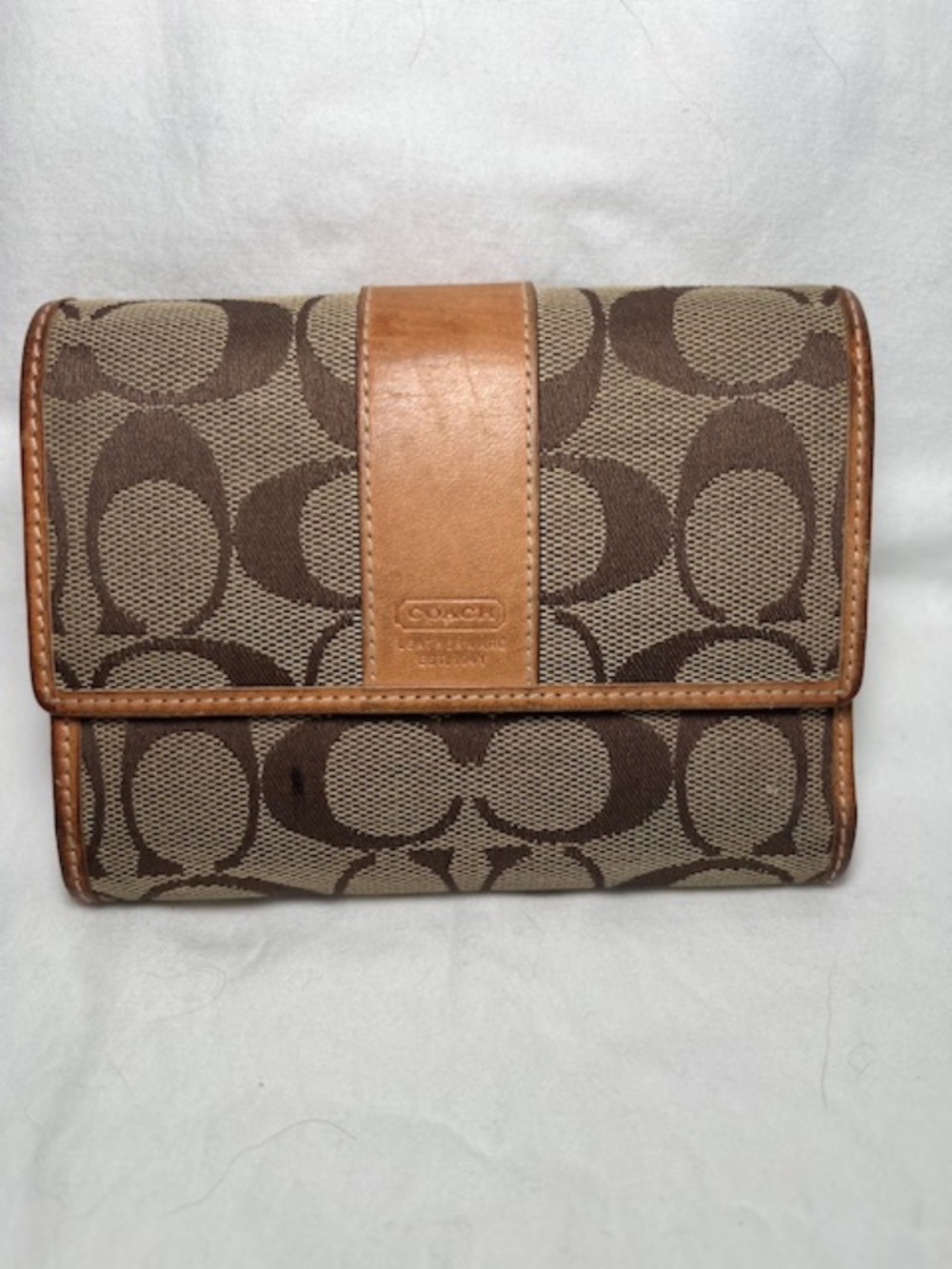 Coach Signature Brown & Tan Wallet – Project Piece